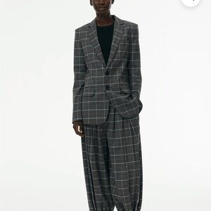 Tibi Gabe Checked Blazer